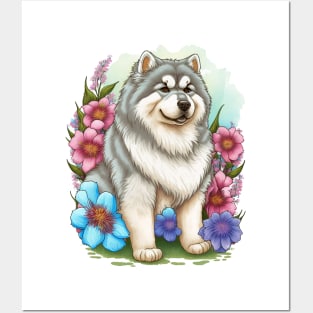 alaskan malamute dog lover Posters and Art